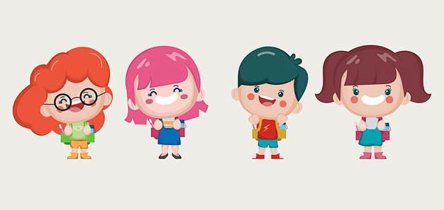 Cute kids back to sc...