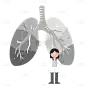 手绘-医生看病场景贴纸元素