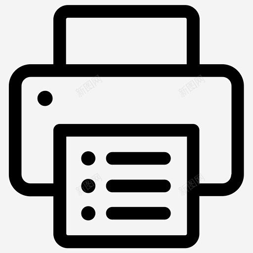 打印机纸张页面图标 icon 标识 标志 UI图标 设计图片 免费下载 页面网页 平面电商 创意素材
