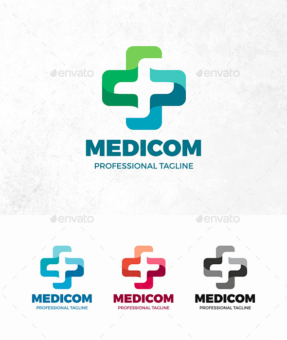 医学交叉的标志——符号标志模板Medic...