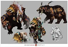 游戏美术资源 DOTA2 合集资源CG原画设定集素材游戏美术资源