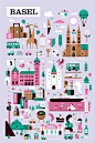Basel City poster : a city poster from basel