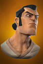 Samurai Jack, Darko Mitev : Samurai Jack speed sculpt bust, done in Zbrush, Photoshop, Keyshot.