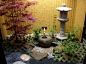 small space Japanese garden: 