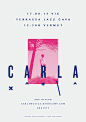 CARLA | Posters by Ingrid Picanyol, via Behance