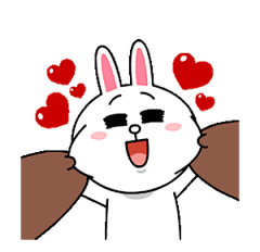 熊大和兔兔满满爱心篇QQ表情包 搞笑动漫表情包 - 【可爱点】