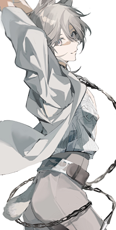 white白发amp银发少年