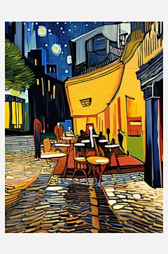 数字艺术 抽象插画 街景-众图网