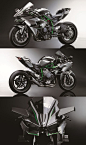 Kawasaki Ninja H2R - With 300hp from a supercharged engine, it's so fast it needs wings.