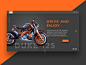 Landing page - KTM Duke 125 by Vladimir Biondic #Design Popular #Dribbble #shots