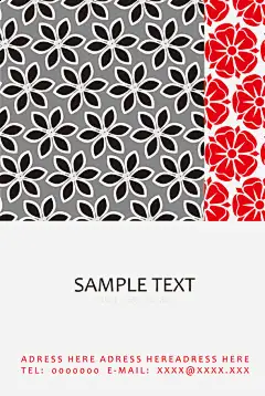 中国风花朵底纹高清素材 中国风 卡片 名片 底纹 背景 黑色花朵 免抠png 设计图片 免费下载