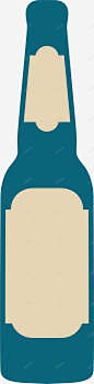 蓝色酒瓶 元素 免抠png 设计图片 免费下载 页面网页 平面电商 创意素材