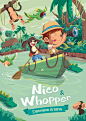 Nico&Whopper : Ilustraciones realizadas para la decoración de ambientes para niños.