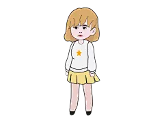 沙雕动画女孩