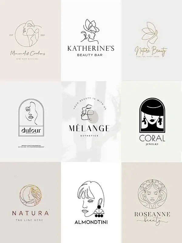 WO优雅动人美女logo唤醒品牌的魅力