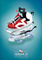 affiche, poster, graphic, design, illustrator, illustration, picture, infography, drawing, shoes, sneakers, nike, air, jordan, carmine
