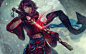 General 3840x2400 women Asian artwork samurai sword fantasy art warrior