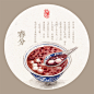 24节气之食趣系列——春分-Jessie一颗豆子_水彩,手绘,插画,美食,民俗,节气_涂鸦王国插画