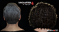 Uncharted 4 Characters' Hair, Yibing Jiang : Here some closeup details of the hair on main characters. Using 4k high-res capture.

Here are some features we used to create the volumetric look of the hair, realtime in-game:
1. Using baked shadow map and wr