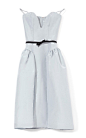 Plunging Sweetheart Party Dress by Katie Ermilio for Preorder on Moda Operandi