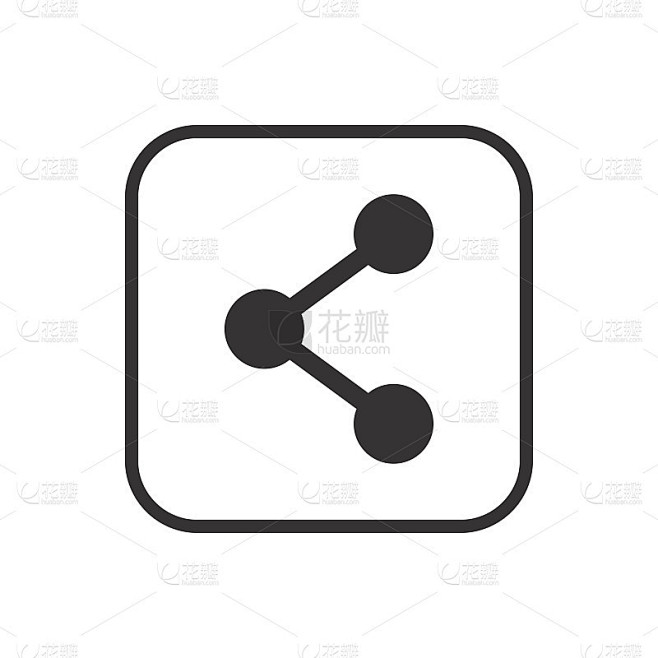 连接图标矢量插图