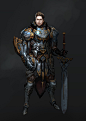 personal artwork, VRS N : Two Hand sword Knight