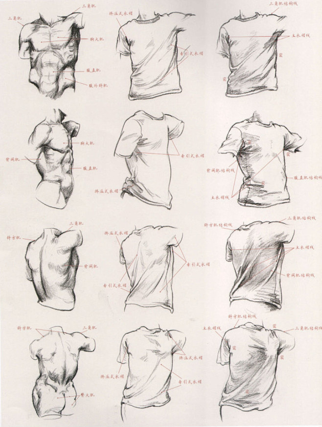 教你怎样用衣纹去表现人体结构 - 动漫教...