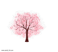 樱花树插画元素图片png免抠元素动物元素背景装饰免扣图片