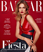 Natalia Vodianova身穿Louis Vuitton秋冬系列登上西班牙版Harper's Bazaar年末刊封面