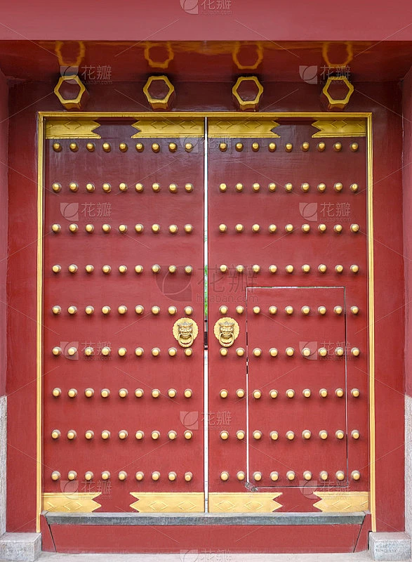 中国古代寺庙的门素材-花瓣网