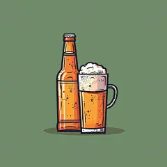 可爱啤酒卡通绘画儿童插画 【酷图网】卡通,瓶装,啤酒,玻璃杯,鲜啤,扎啤,干啤,黑啤,白啤,免抠素材,矢量,简笔画,儿童画,儿童插画,插画,蜡笔画,logo,图标