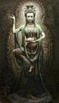 中国佛教艺术家 曾浩《敦煌》 系列油画（无水印，右键自取）