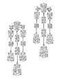 Harry Winston Mrs Winston Diamond Cascading Drop Earrings