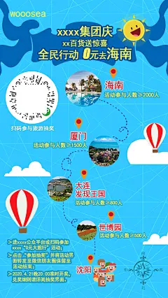 全民行动0元去海南海报-设计素材-shejisc.cn