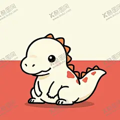 恐龙 【酷图网】恐龙,怪兽,创意,动物,生物,可爱,手绘,卡通,白色