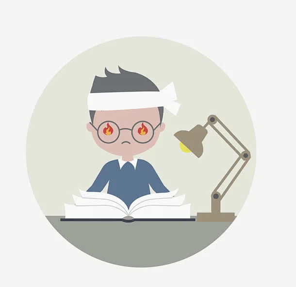 点灯奋斗读书的男孩高清素材 努力 勤奋 夜晚 夜读 奋斗 学习 学生 点灯 熬夜 疲惫 看书 黑夜 免抠png 设计图片 免费下载