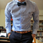 Bow tie for the business casual environment ~ works from office to happy hour #bowtiemafia