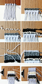 编织 墙饰 波西米亚 民族风 Make a Diy Mini Weaving using a clipboard as a loom