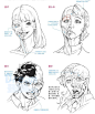 日文 各种漫画男女人物表情 颜艺喜怒哀乐 表达方法 手绘绘画素材-淘宝网