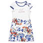 GF Ferre White Cotton Jersey Dress | CHILDRENSALON
