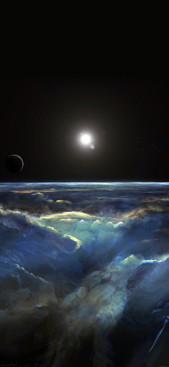 太空宇宙梦幻神秘光星球