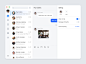 Chat UI by Zack Zhang on Dribbble