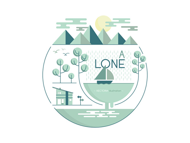 A Lone#插画##dribbble#