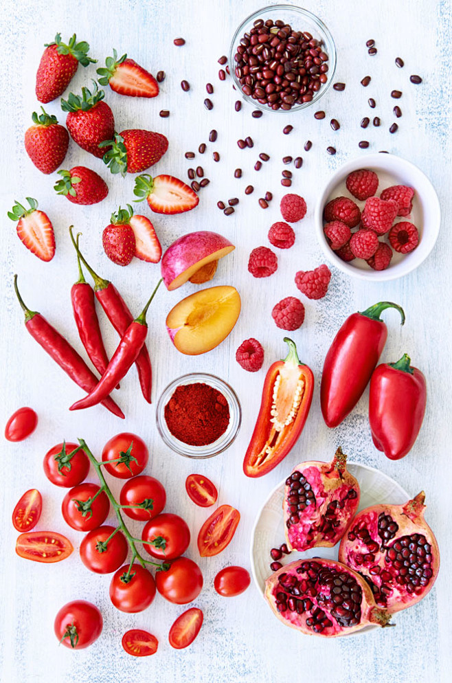 红色水果蔬菜摄影图片