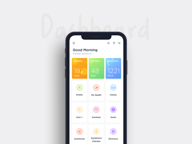 iphone x dashboard