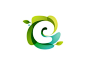 Eco alphabet by Roma Korolev (kaer logo) on Dribbble _绿_T2021329 #率叶插件，让花瓣网更好用_http://ly.jiuxihuan.net/?yqr=18143643#