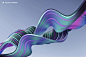 3D Fluid Shape 17款3D流体未来科幻金属抽象艺术科技赛博朋克海报设计ps源文件_UIGUI-国外高品质设计素材共享网