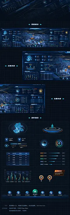 智慧城市数据可视化大屏_孙加瑞_【68Design】