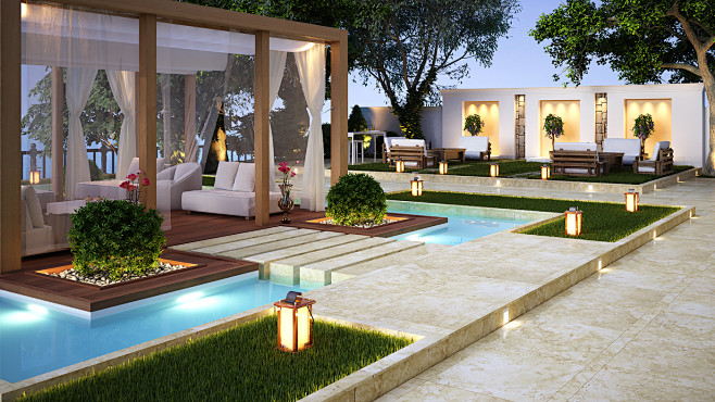Villa Landscape : Ba...