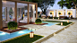 Villa Landscape : Backyard landscape